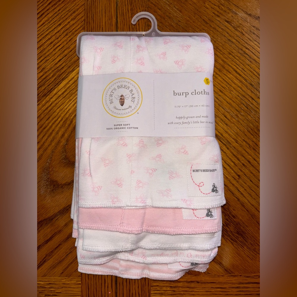 Burt’s bees burp cloths